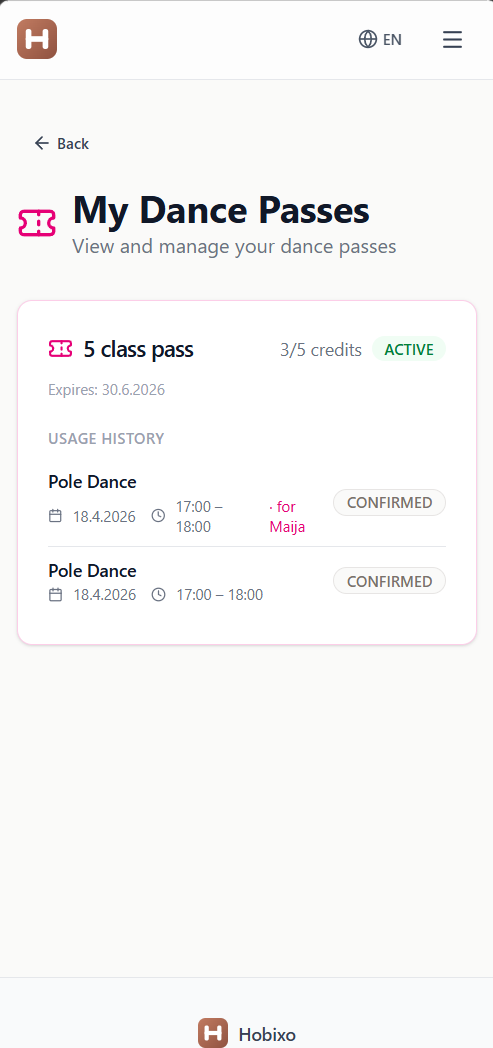 Dance Passes