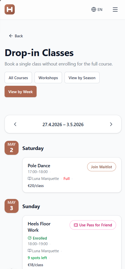 All Courses & Events